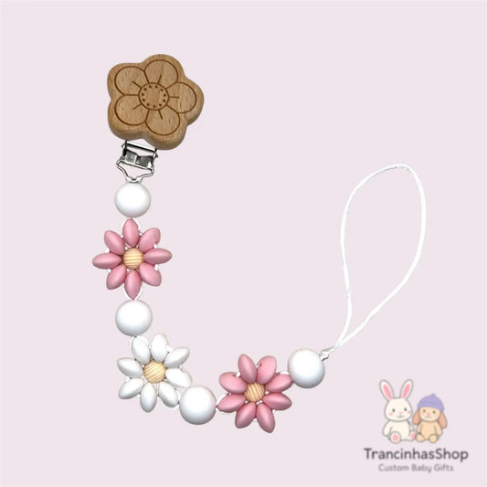 🌸 Schnullerkette „Blütenzauber“ TrancinhasShop